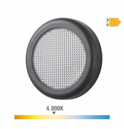 Aplique led redondo 6w 450 lm 4000 k luz dia ip65 ø14 x 2,8 cm