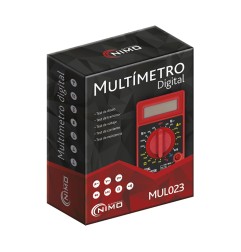 Multimetro digital 3 1/2 digitos cat.ii 600v nimo