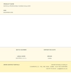 Espatula profesional flexible 63mm edm