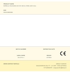 Bombilla halogena g9 35 w 300 lm 2700k 220v 4,4cm