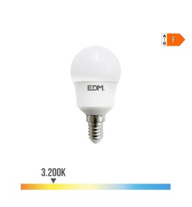 Bombilla esferica led e14 8,5 w 880 lm 3000 k luz calida ø4,5 x 8,8 cm