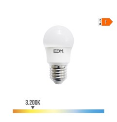 Bombilla esferica led e27 8,5 w 880 lm 3000 k luz calida ø4,5 x 8,6 cm