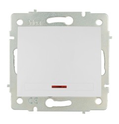Conmutador/interruptor luminoso 10ax 250v serie europa solera erp02ilqc