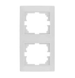 Marco vertical para 2 elementos blanco 81x154x10mm serie europa solera erp62u