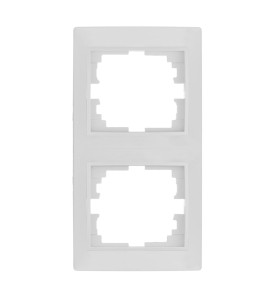Marco vertical para 2 elementos blanco 81x154x10mm serie europa solera erp62u