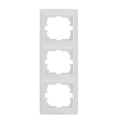 Marco vertical para 3 elementos blanco 81x225x10mm serie europa solera erp63u