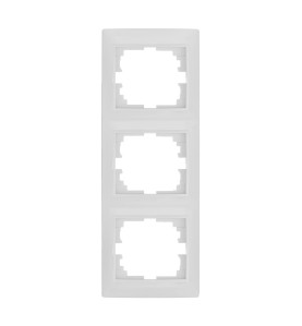 Marco vertical para 3 elementos blanco 81x225x10mm serie europa solera erp63u