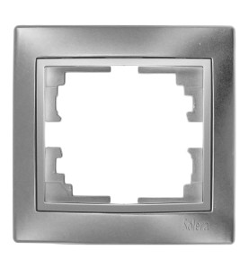 Marco para 1 elemento plata 83x81x10mm. serie europa solera erp71au