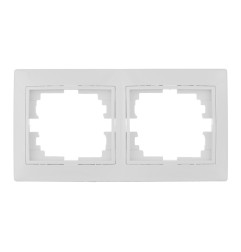 Marco para 2 elementos horizontal blanco 154x81x10mm serie europa solera erp72u