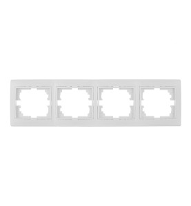 Marco horizontal para 4 elementos blanco 296x81x10mm serie europa solera erp74u
