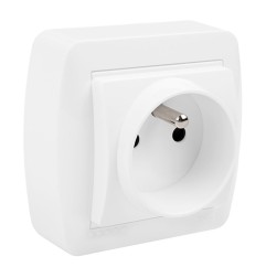 Base bipolar t/t con sistema frances superficie mural 74 x 72 x 28 mm