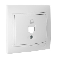 Tapa + chasis para toma de datos rj45 con marco serie europa solera erp88/1u