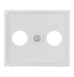 Tapa para toma de señal tv/r color blanco serie europa solera erp47tlv