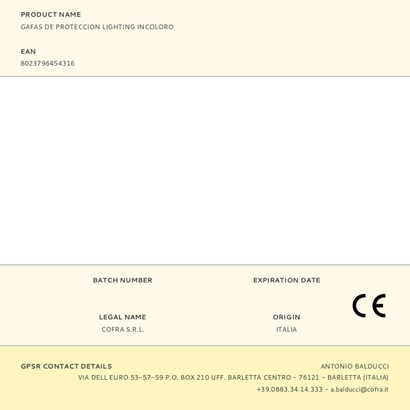 Gafas de proteccion lighting incoloro