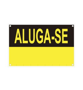 Rotulo "aluga-se" (pvc 0.4mm) 45x70cm normaluz