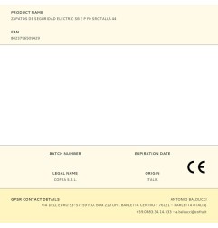 Zapatos de seguridad electric sb e p f0 src talla 44