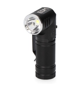 Linterna mini led 8w 450 lm. cuerpo aluminio, cabezal direccionable. recargable
