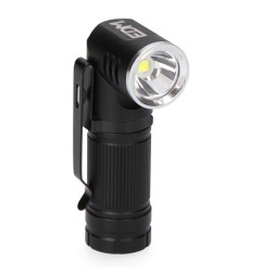 Linterna mini led 8w 450 lm. cuerpo aluminio, cabezal direccionable. recargable