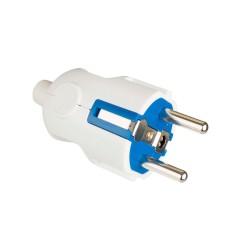 Clavija 2p+t 16a 250v blanco (retractilado) solera 1428