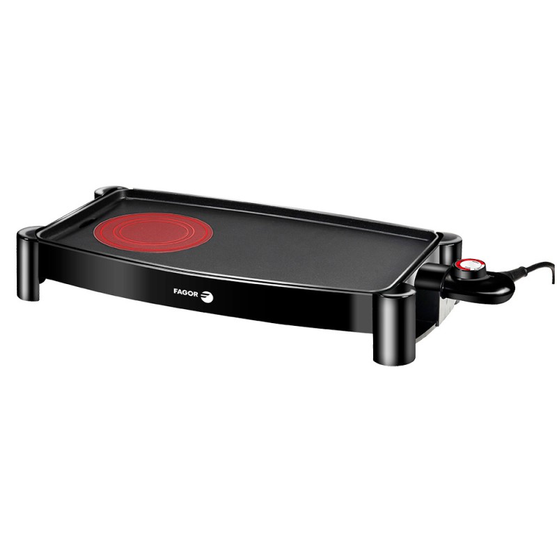 Plancha antiadherente 2200 w con hot zone fagor 54 x 27 x 9 cm