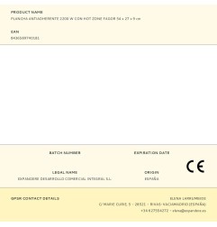 Plancha antiadherente 2200 w con hot zone fagor 54 x 27 x 9 cm