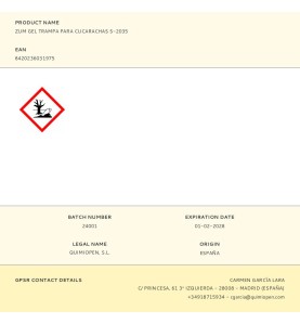 Zum gel trampa para cucarachas s-2035