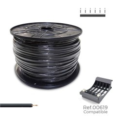 Cablecillo h07v-k 1,50 mm² negro,1000 m. (bobina grande)