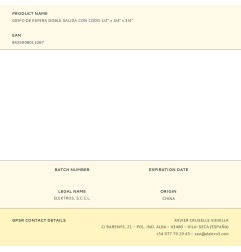 Grifo de esfera doble salida con codo 1/2" x 3/4" x 3/4"