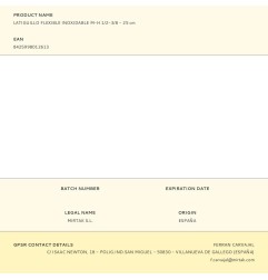 Latiguillo flexible inoxidable m-h 1/2-3/8 - 25 cm