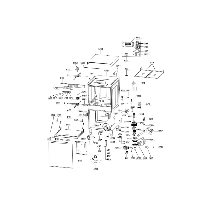 Tapa frontal inferior sl-800/sl-800b sammic Tapa frontal inferior sl-800/sl-800b sammic