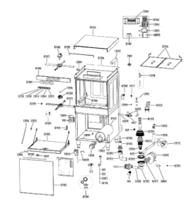 Tapa frontal inferior sl-800/sl-800b sammic