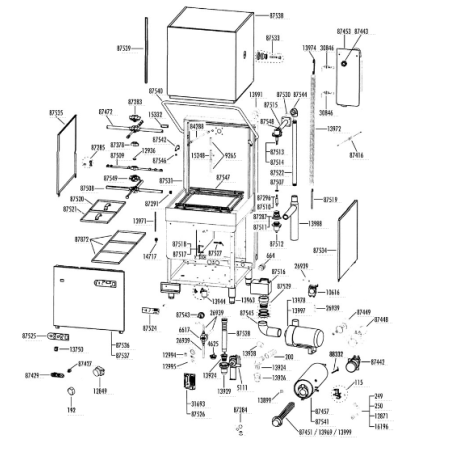 Tapa frontal inferior sl-900 sammic