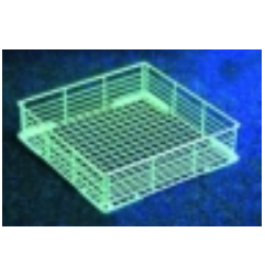 Cesto vasos 450x450x110mm alambre