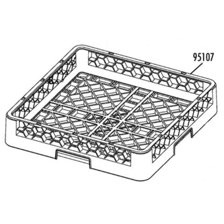 Cesto vasos 500x500 plastico modelo cu