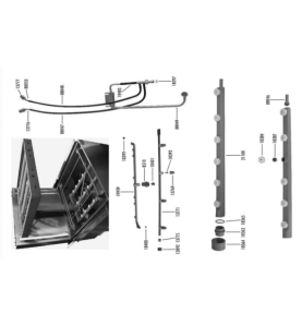Tubo distribuidor aclarado l 778mm jemi
