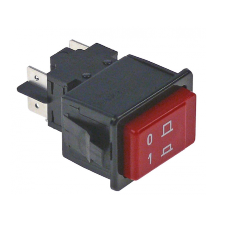 Interruptor rojo 34x23mm on/off e35/40/50 project system