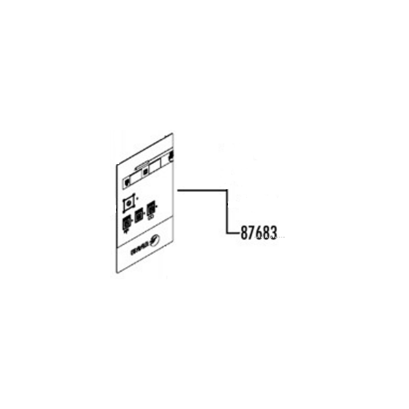 Pegatina panel mandos ade-120b fagor