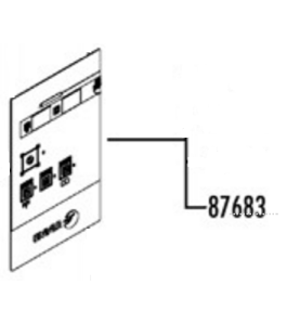 Pegatina panel mandos ade-120b fagor