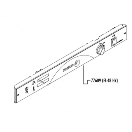 Pegatina panel mandos fi-48hy fagor
