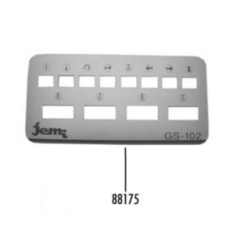 Pegatina panel mandos gs-102 hidraulico jemi