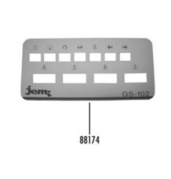 Pegatina panel mandos gs-102 manual jemi