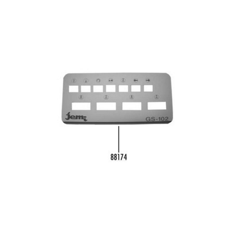 Pegatina panel mandos gs-102 manual jemi