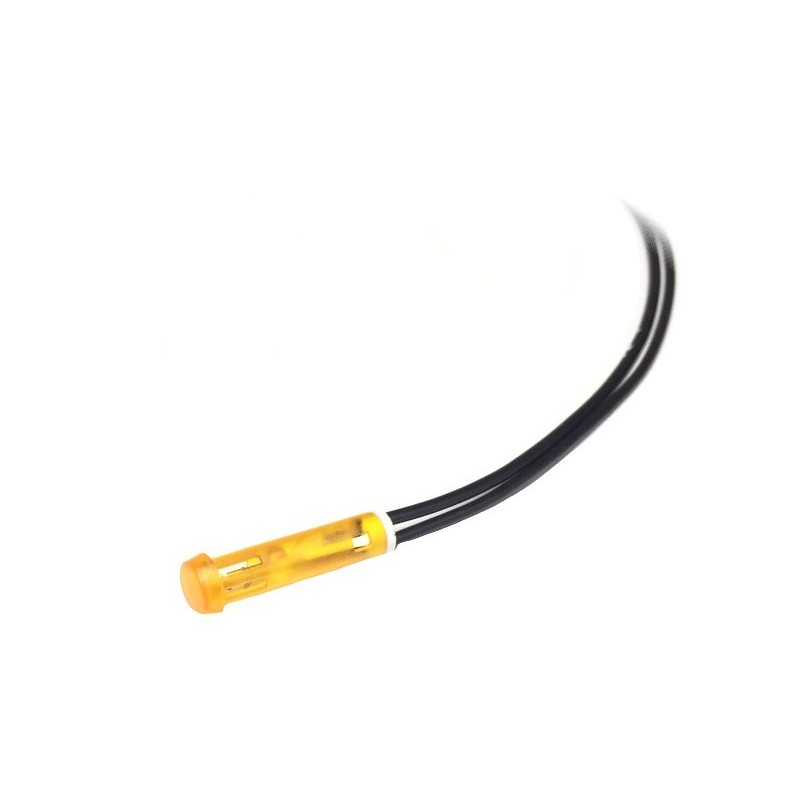 Piloto ambar Ø6mm 230v con cable elettrobar