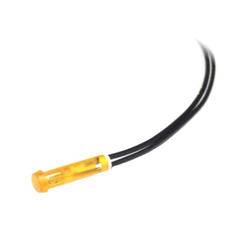 Piloto ambar Ø6mm 230v con cable elettrobar