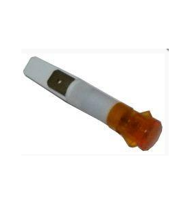 Piloto ambar Ø9mm 230v silanos