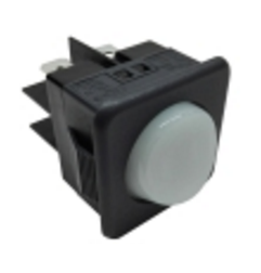Pulsador blanco 230v 10a 25x25mm gs-82  jemi