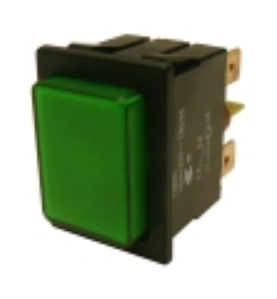 Pulsador verde 30x22mm 230v ciclo sammic