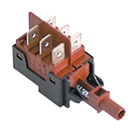 Pulsador conmutado 230v bipolar Ø6mm elettrobar