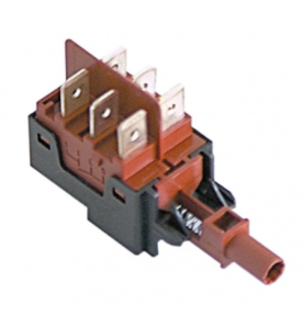 Pulsador conmutado 230v bipolar Ø6mm elettrobar