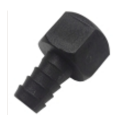 Racor recto 1/2 x Ø12mm plastico jemi